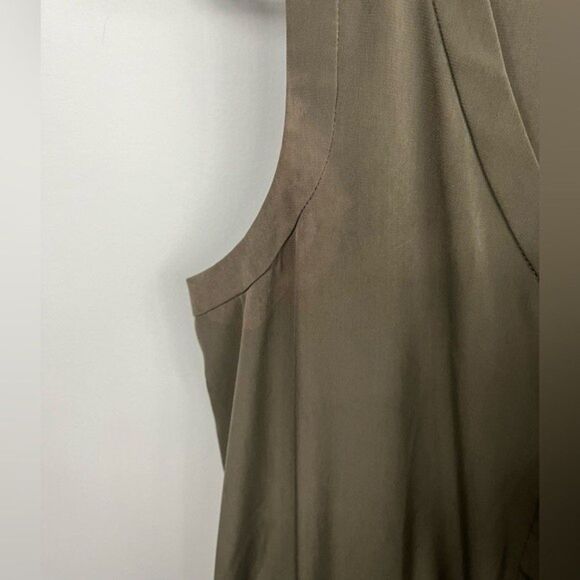 Express Sleeveless Jumpsuit Olive Green Size Small - Picture 6 of 7